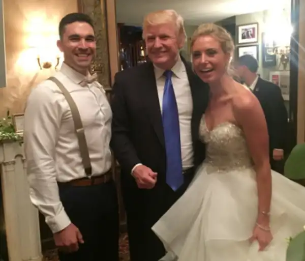 Donald Trump Crashes On a Wedding (Photos)